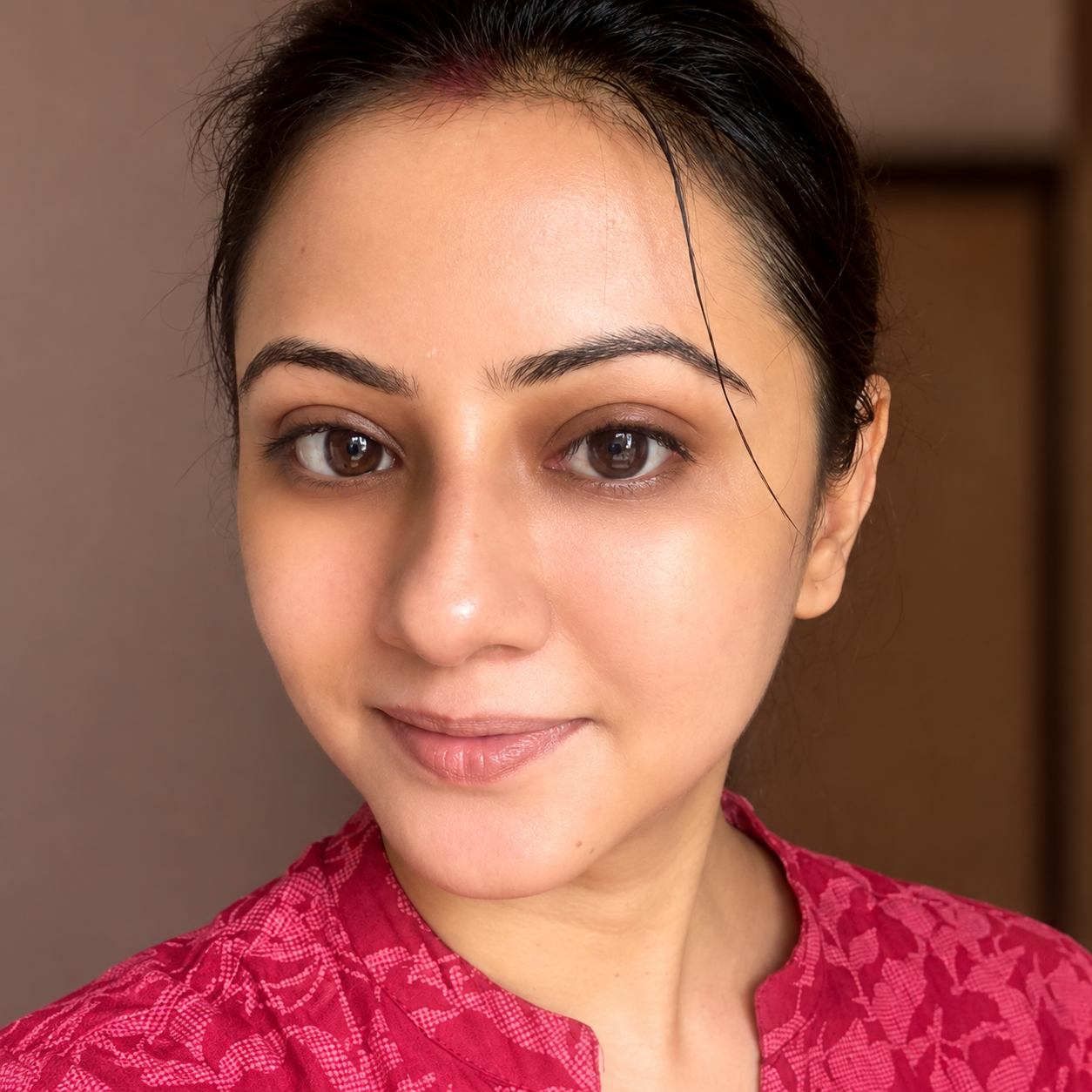 After skin brightening